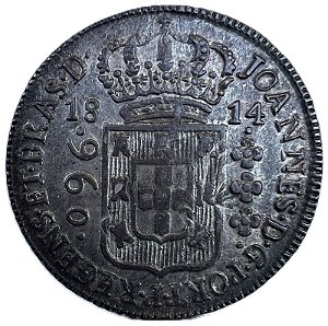 Moeda Antiga do Brasil Colônia 960 Réis 1814 B