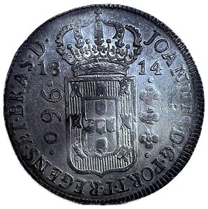 Moeda Antiga do Brasil Colônia 960 Réis 1814 B