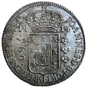 Moeda Antiga do Brasil Colônia 960 Réis 1814 B