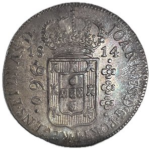 Moeda Antiga do Brasil Colônia 960 Réis 1814 B