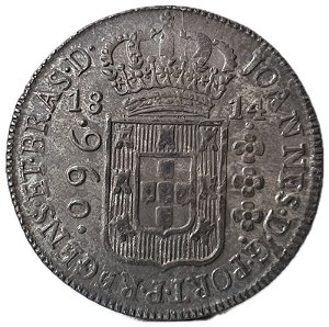 Moeda Antiga do Brasil Colônia 960 Réis 1814 B