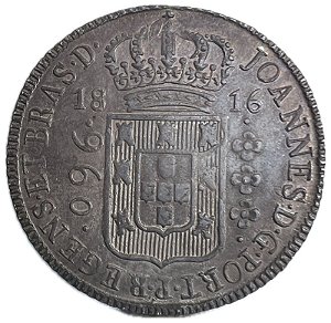 Moeda Antiga do Brasil Colônia 960 Réis 1816 B