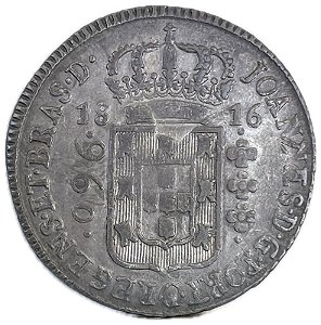 Moeda Antiga do Brasil Colônia 960 Réis 1816 B