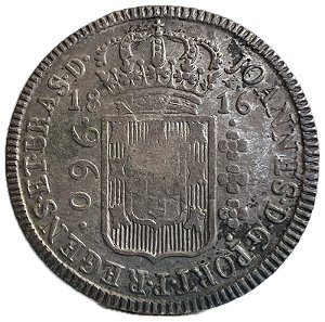Moeda Antiga do Brasil Colônia 960 Réis 1816 B