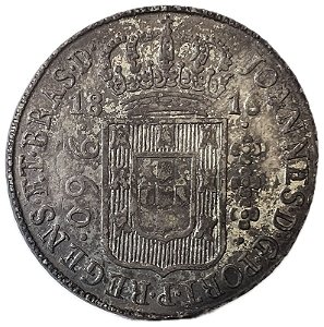 Moeda Antiga do Brasil Colônia 960 Réis 1816 B
