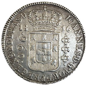 Moeda Antiga do Brasil Colônia 960 Réis 1816 B