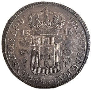 Moeda Antiga do Brasil Colônia 960 Réis 1816 B