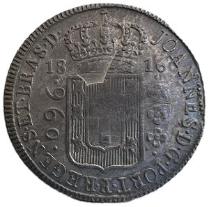 Moeda Antiga do Brasil Colônia 960 Réis 1816 B