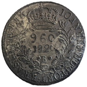 Moeda Antiga do Brasil Reino Unido 960 Réis 1820 B