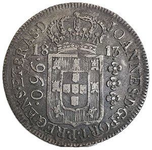 Moeda Antiga do Brasil Colônia 960 Réis 1813 R