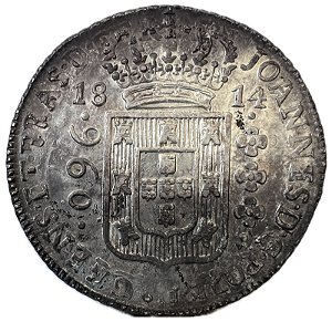 Moeda Antiga do Brasil Colônia 960 Réis 1814 B