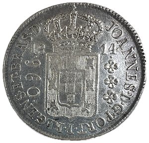 Moeda Antiga do Brasil Colônia 960 Réis 1814 R