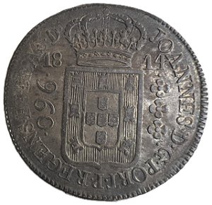 Moeda Antiga do Brasil Colônia 960 Réis 1814 R