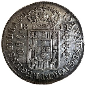 Moeda Antiga do Brasil Colônia 960 Réis 1814 R