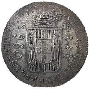 Moeda Antiga do Brasil Colônia 960 Réis 1816 R