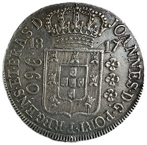 Moeda Antiga do Brasil Colônia 960 Réis 1817 R