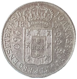 Moeda Antiga do Brasil Colônia 960 Réis 1817 R