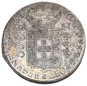 Moeda Antiga do Brasil Colônia 960 Réis 1817 R