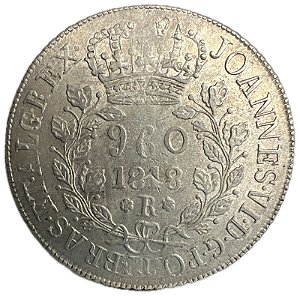 Moeda Antiga do Brasil Reino Unido 960 Réis 1818 R