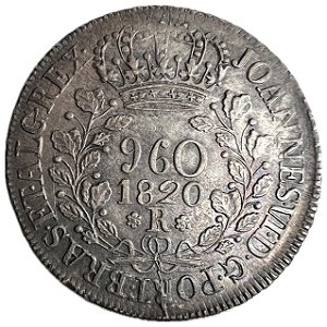 Moeda Antiga do Brasil Reino Unido 960 Réis 1820 R