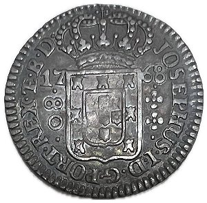 Moeda Antiga do Brasil Colônia 80 Réis 1768