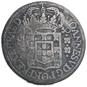 Moeda Antiga do Brasil 320 Réis 1750 R