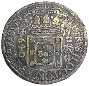 Moeda Antiga do Brasil Colônia 640 Réis 1699
