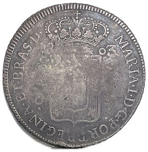 Moeda Antiga do Brasil Colônia 640 Réis 1803 B