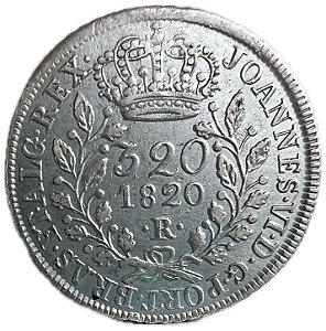 Moeda Antiga do Brasil Reino Unido 320 Réis 1820 R