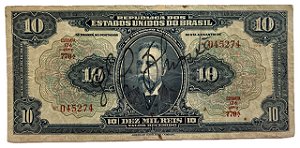 Cédula Antiga do Brasil 10 Mil Réis 1942
