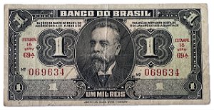 Cédula Antiga do Brasil 1 Mil Réis 1923