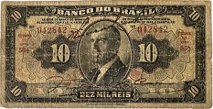 Cédula Antiga do Brasil 10 Mil Réis 1923
