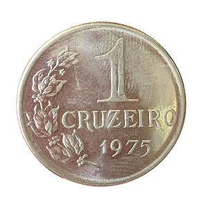 Moeda Antiga do Brasil 1 Cruzeiro 1975