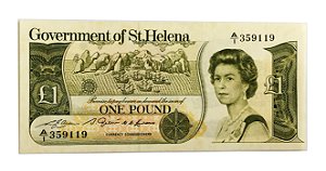 Cédula Antiga de St. Helena 1 Pound 1981