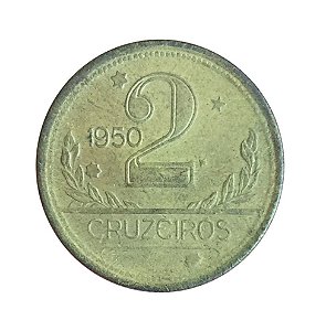 Moeda Antiga do Brasil 2 Cruzeiros 1950