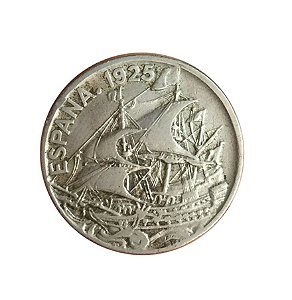 Moeda Antiga da Espanha 25 Centimos 1925 PC-S