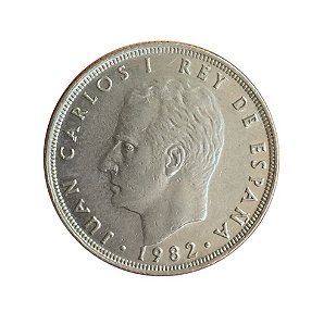 Moeda Antiga da Espanha 25 Pesetas 1982