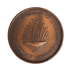 Medalha Antiga do Peru 1979 - Constituição Política