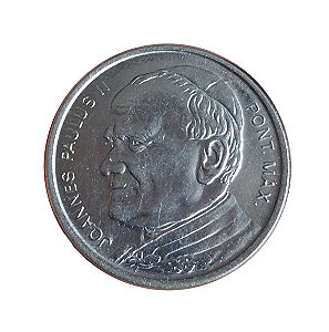 Token Antigo do Brasil 1991 - Papa João Paulo II no Brasil