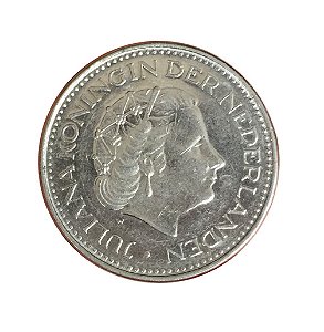 Moeda Antiga da Holanda 1 Gulden 1979