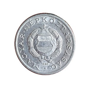 Moeda Antiga da Hungria 1 Forint 1989 - BP