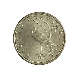 Moeda Antiga da Hungria 5 Forint 1993 - BP