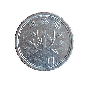 Moeda Antiga do Japão Yen 1989