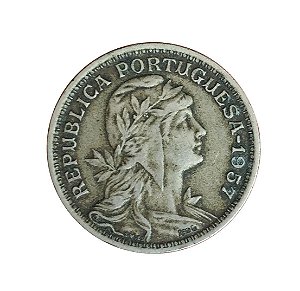 Moeda Antiga de Portugal 50 Centavos 1957