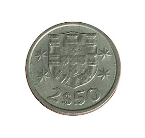 Moeda Antiga de Portugal 2,50 Escudos 1984