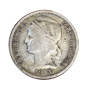 Moeda Antiga de Portugal 20 Centavos 1913