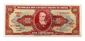 Cédula Antiga do Brasil 10 Centavos de Cruzeiro 1966 - Dom Pedro II