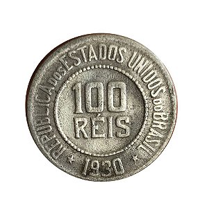 Moeda Antiga do Brasil 100 Réis 1930