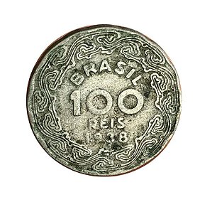 Moeda Antiga do Brasil 100 Réis 1938 - Getúlio Vargas