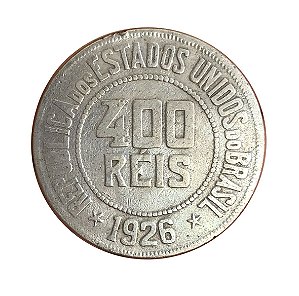 Moeda Antiga do Brasil 400 Réis 1926